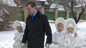 Президент Медведев прибыл в Таганрог на празднование 150-летия Чехова